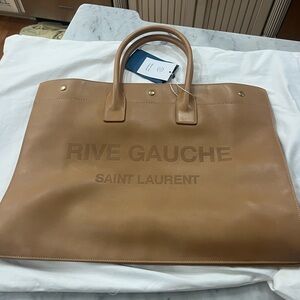 Saint Laurent Tan leather Rive Gauche tote